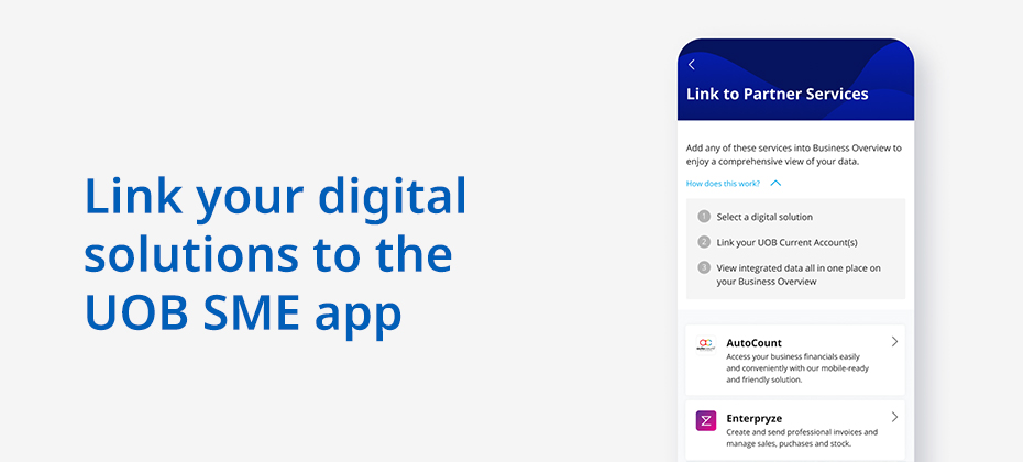 digital solutions on UOB SME app