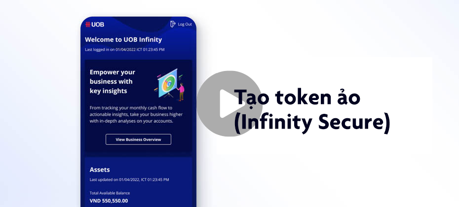 Tạo token ảo (Infinity Secure)