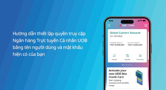 Quý khách đã có tài khoản NHTT