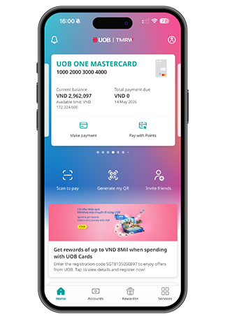 Choose your Accounts/Card/UOB CashPlus to view eStatement