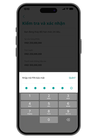Thiết lập hạn mức chi ti&ecirc;u