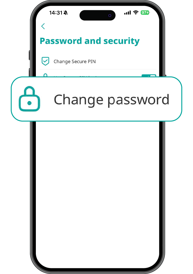 Update password