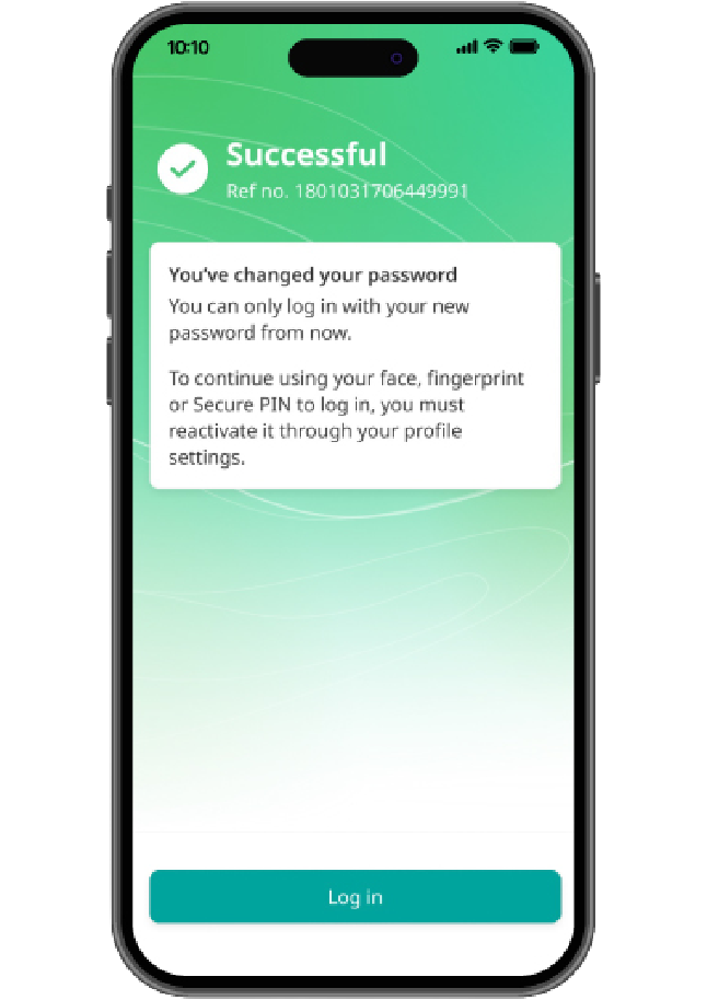 Update password