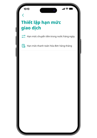 C&agrave;i đặt hạn mức giao dịch h&agrave;ng ng&agrave;y