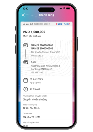 Chuyển khoản đến t&agrave;i khoản UOB v&agrave; t&agrave;i khoản ng&acirc;n h&agrave;ng kh&aacute;c