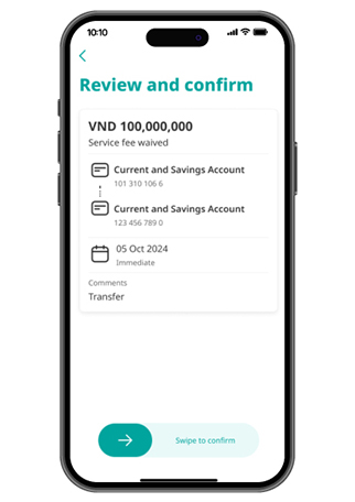 Transfer to own UOB