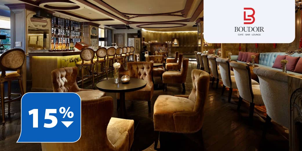 Giảm đến 15% tại nhà hàng Boudoir Lounge