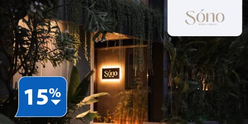 Enjoy up to 15% off at SONO Restaurant