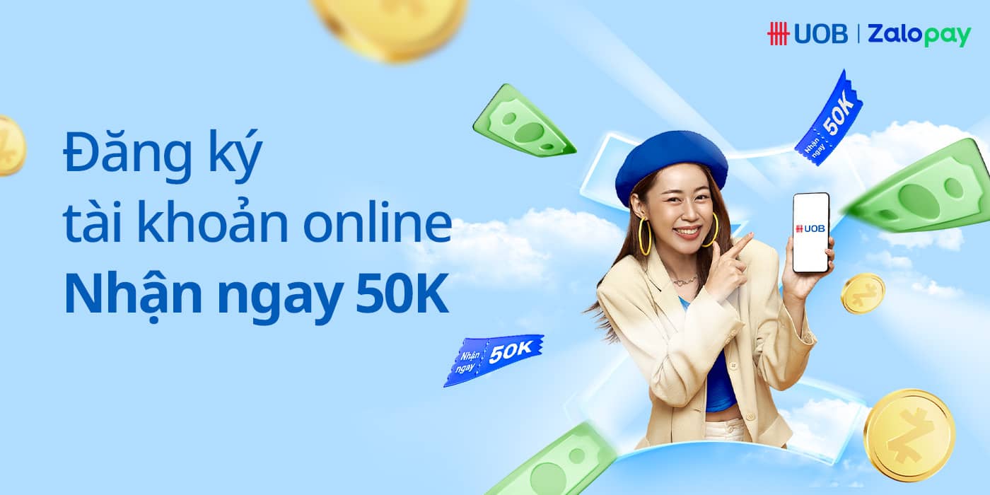 Zalopay - Khuyến mãi thẻ UOB