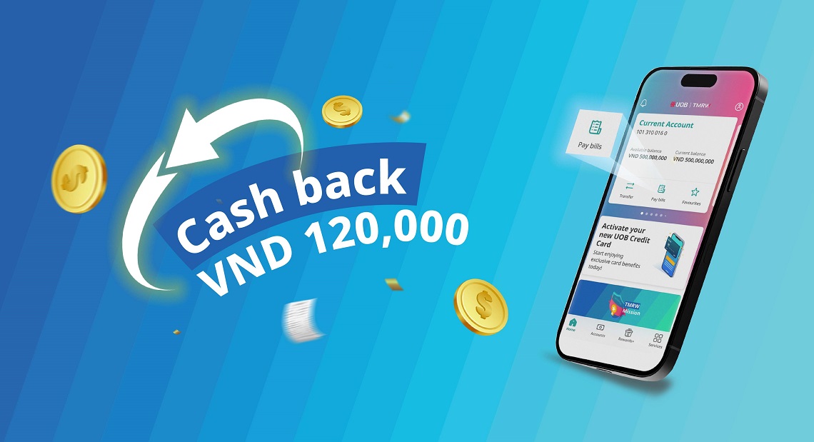 Make TMRW Yours, Earn Cashback