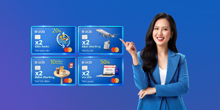 x2 lợi ích trên Thẻ Tín dụng